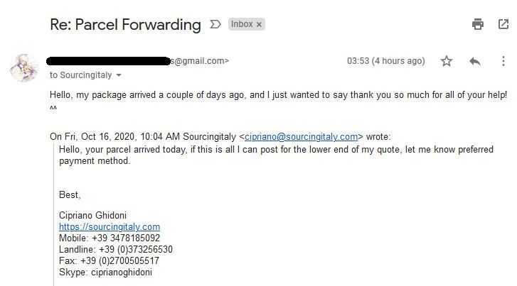 Sourcingitaly Customer Reviews 266